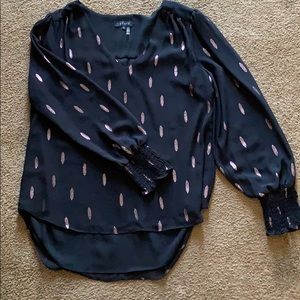 NWOT I State Hi-lo blouse